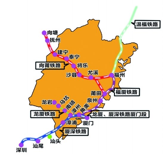 向莆鐵路全線聯(lián)調(diào)聯(lián)試 廈門至南昌動車有望開通